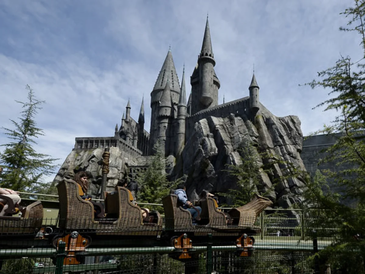 Harry Potter Hogwarts castle ride at Universal Orlando theme park