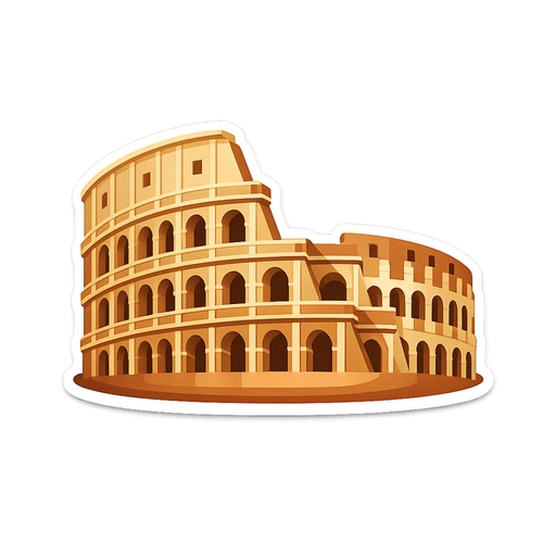 Rome sticker icon (Colosseum)