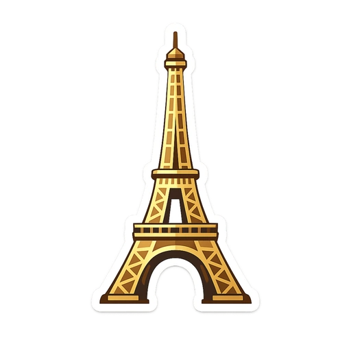 Paris sticker icon (Eiffel Tower)