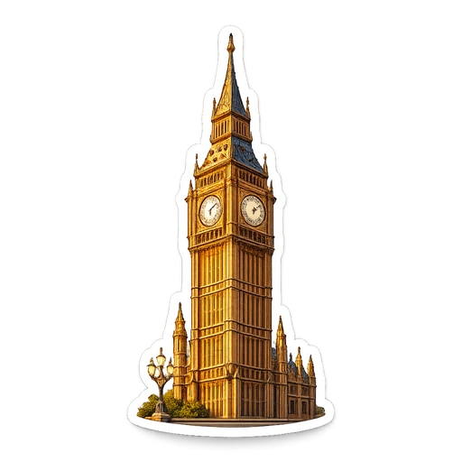 London sticker icon (Big Ben)