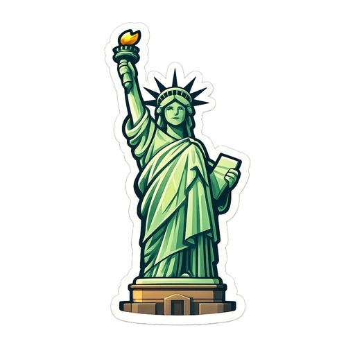 New York sticker icon (Statue of Liberty)