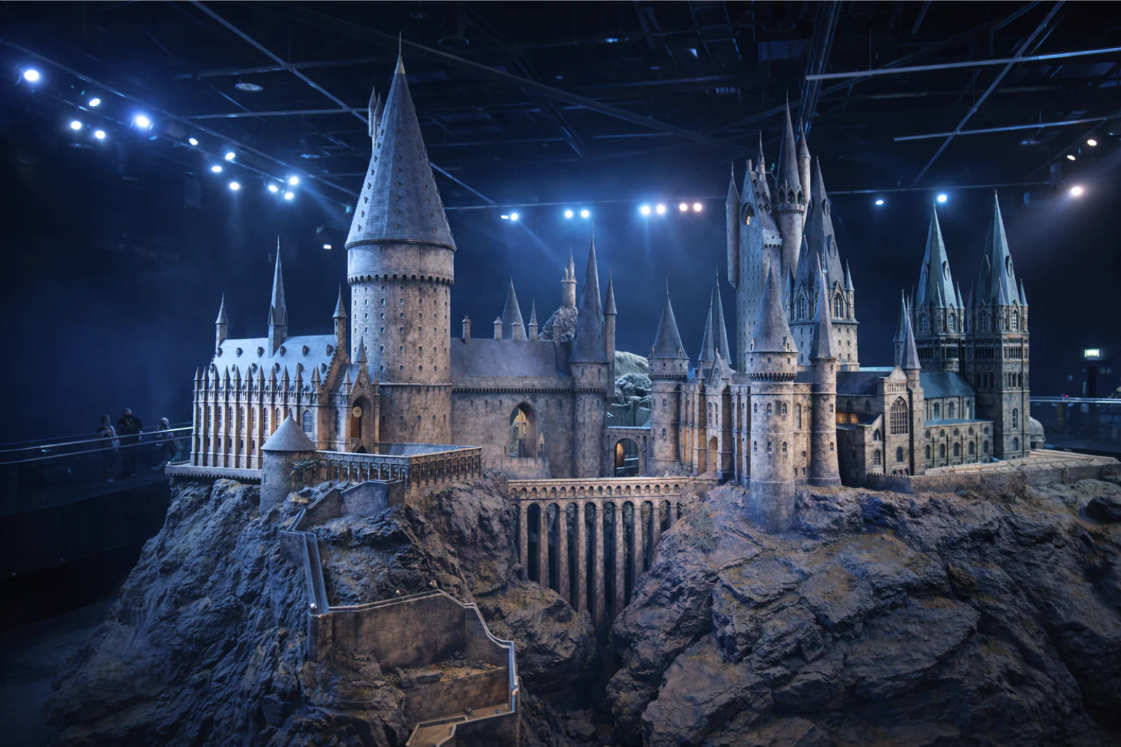 Hogwarts castle model at the Warner Bros. Studio Tour London